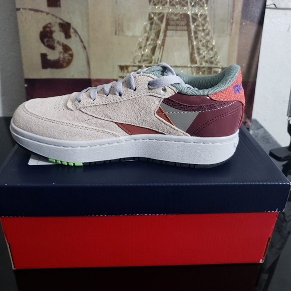 💯NEW Reebok Club C 85 DoubleWomen's • Pink/Gray/Coral💯Original💯 - Picture 4 of 9